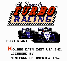 Al Unser Jr. Turbo Racing screenshot 4 for NES